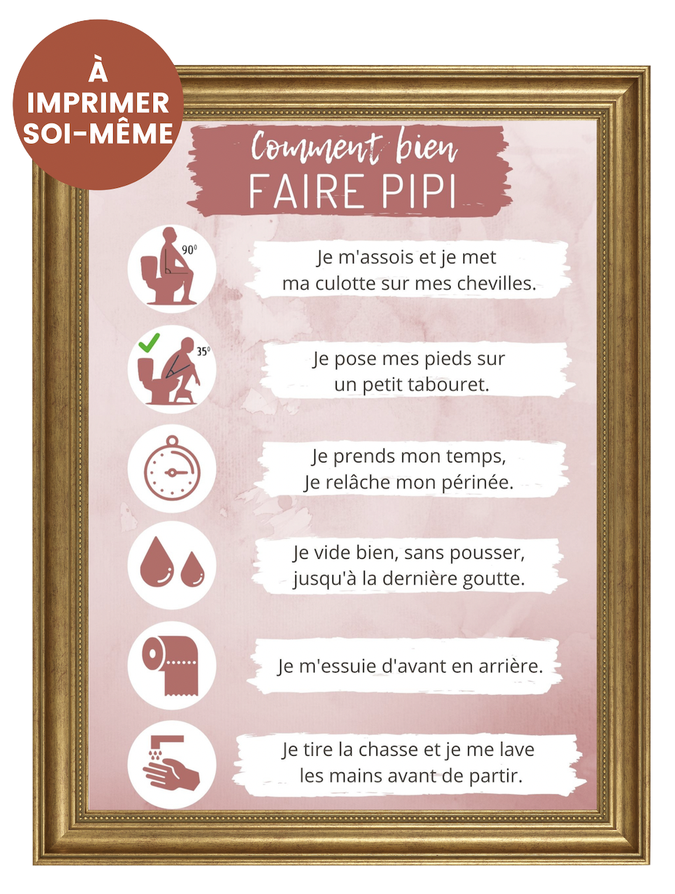 Affiche bien faire pipi"